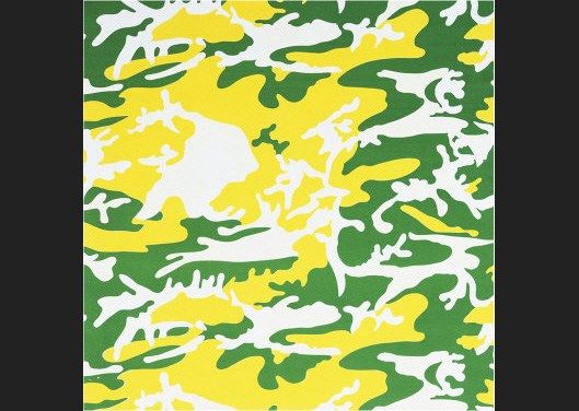 Andy Warhol Camouflage green yellow white